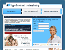 Tablet Screenshot of hypotheek-met-starterslening.nl